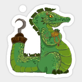 Pirate Crocodile Sticker